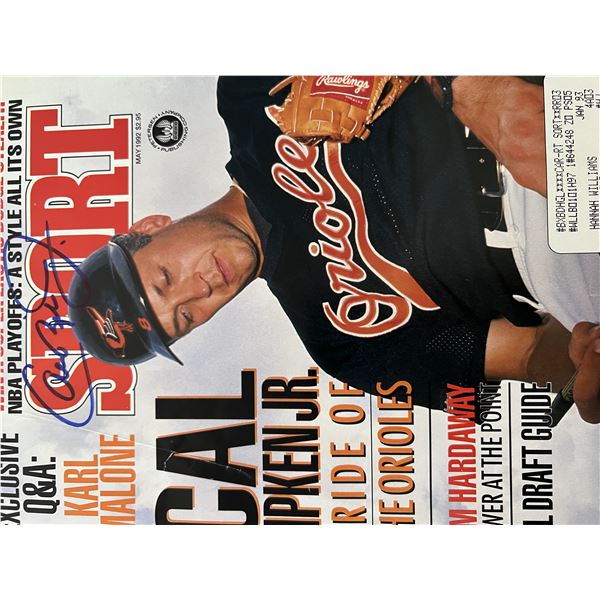 Cal Ripken Jr signed 1992 Sport Magazine