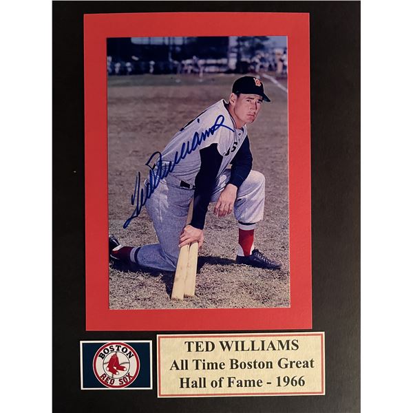 Ted Williams signed photo