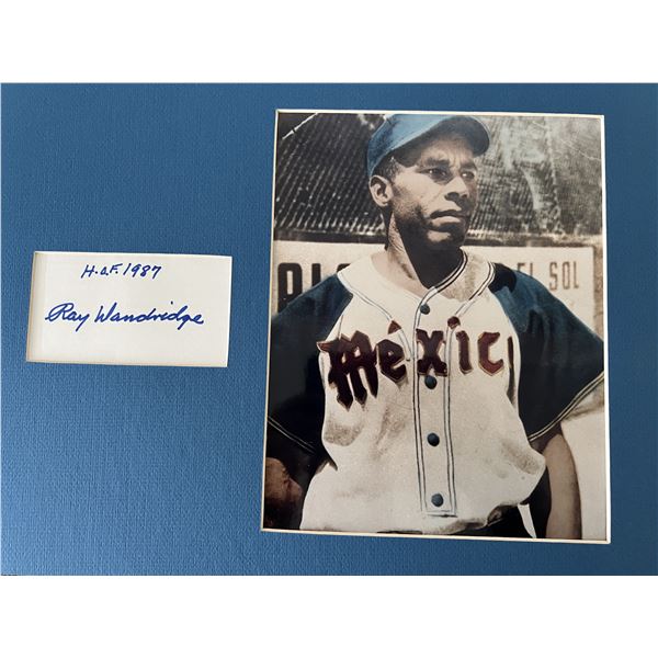 Ray Dandridge signed collage