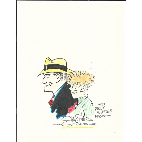 Dick Tracy signed sketch