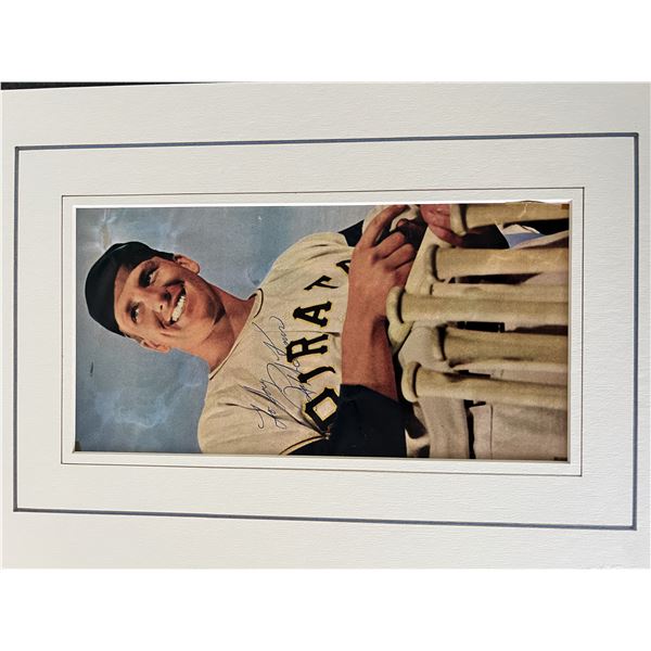 MLB Ralph Kiner signed matted photo