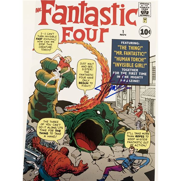 The Fantastic Four Stan Lee signed comic book cover GFA Authenticated