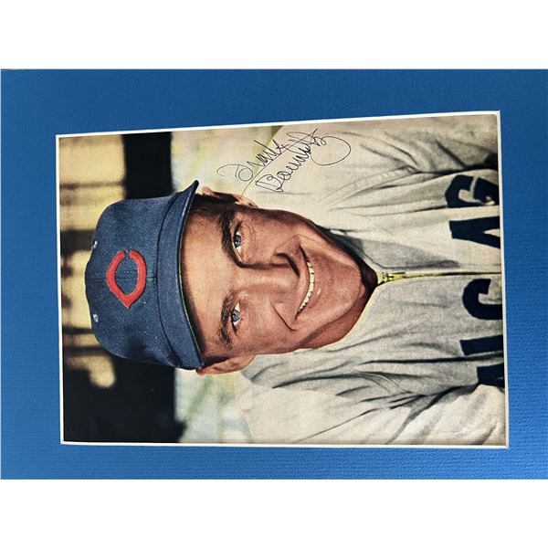 MLB Frank Baumholtz signed matted photo
