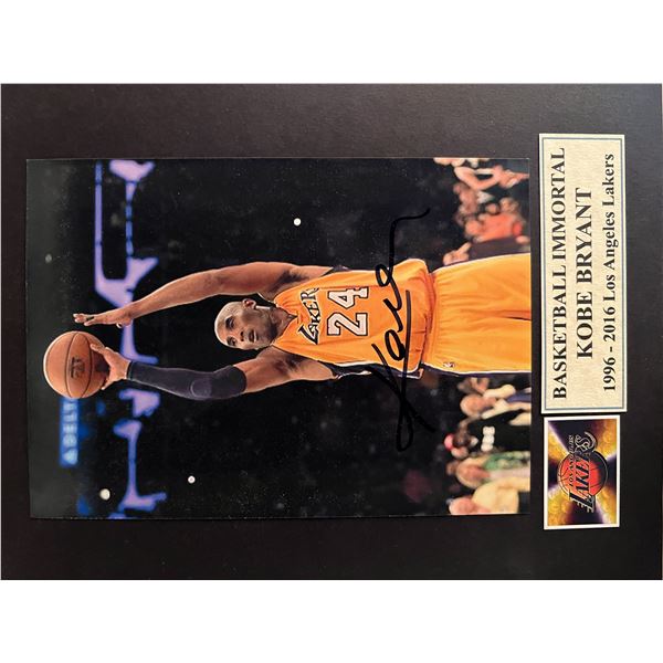 Kobe Bryant signed photo