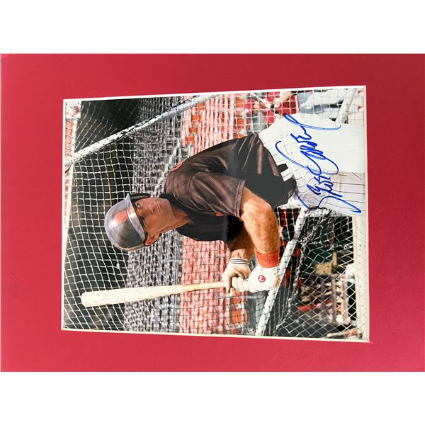MLB Star Steve Garvey signed matted photo