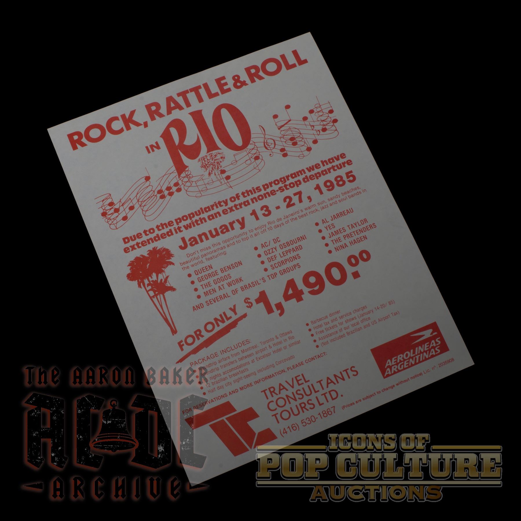 AC/DC - Original Concert Flyer