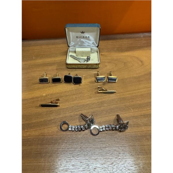 Cufflinks and tie clips