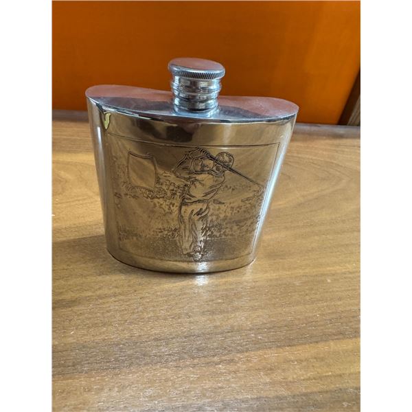 Golf themed flask