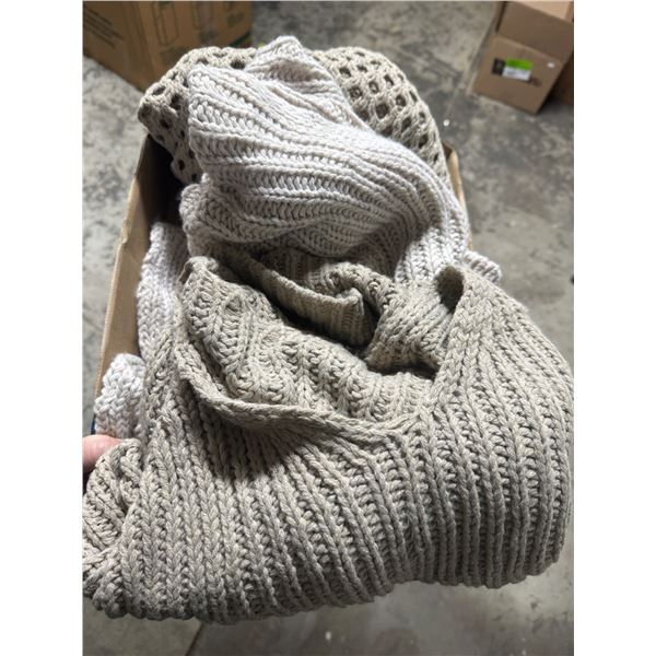 Three sweaters size not shown