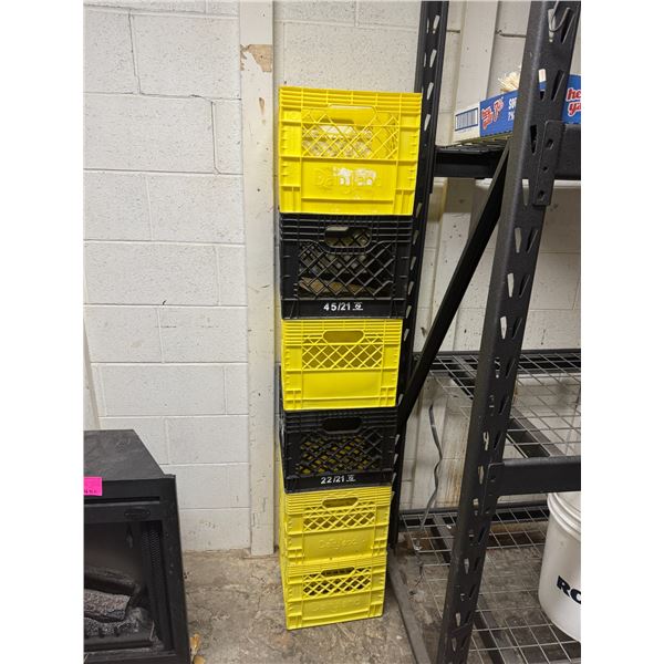 6 milk crates