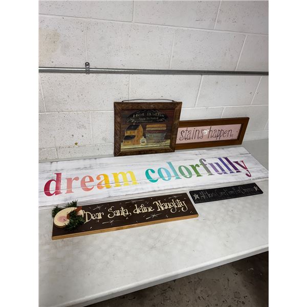 Home decor signs