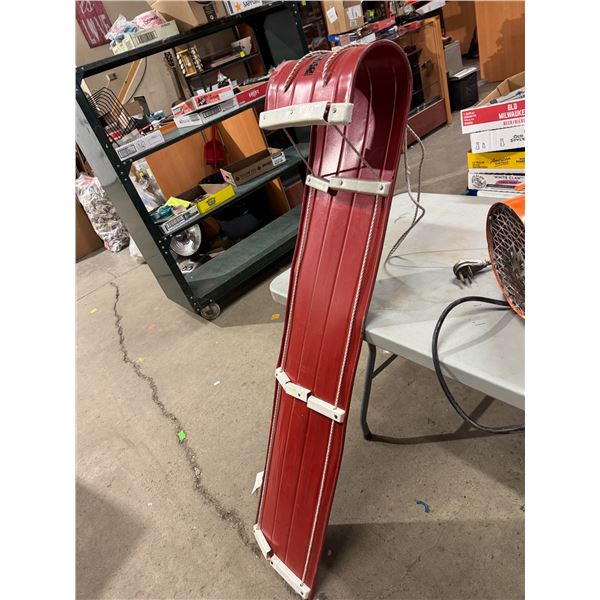 Sno Cat Vintage Decor red sled