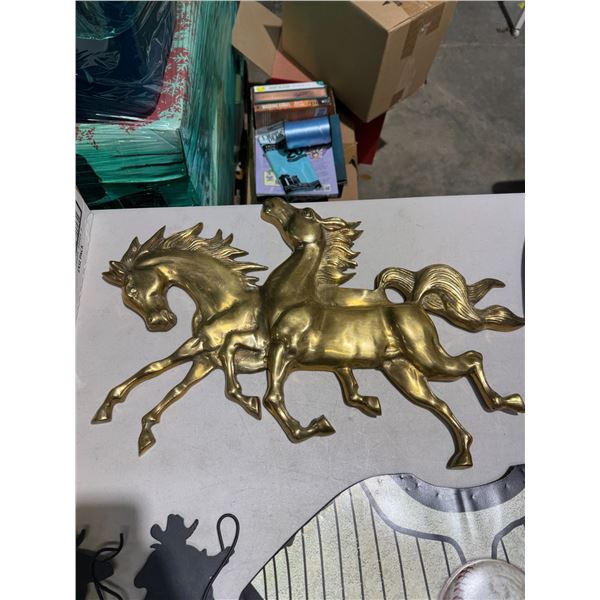 Brass horses