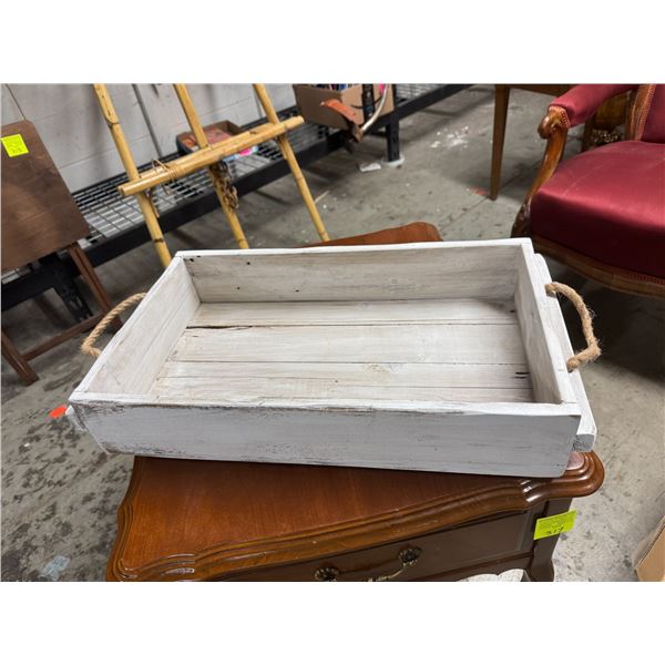 wood tray, rustic