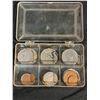 Image 1 : Assorted coins in small case