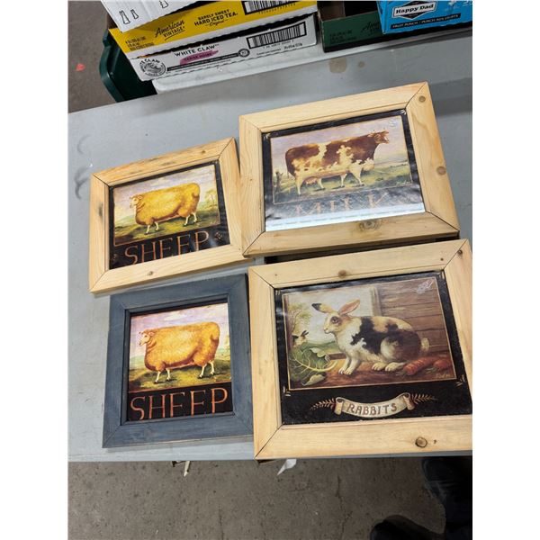 Animal wall hangings