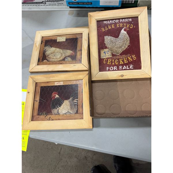 Chicken wall decor