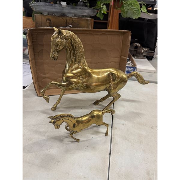 Brass horses