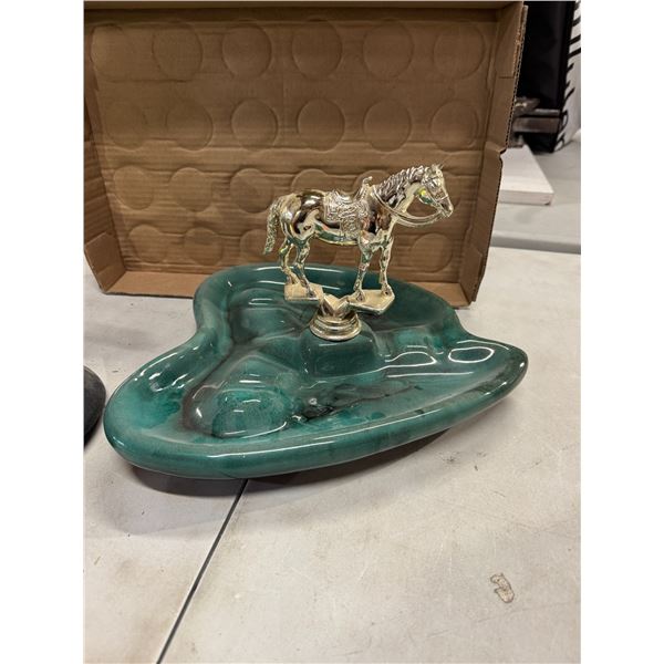 Pottery horse decor