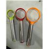 Image 1 : Sturdy PROGRESSIVE International Fruit Scoops (GUC) 8-1/2", 7-1/2", 6-3/4"