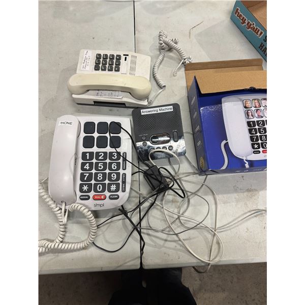 Phones and answering machine