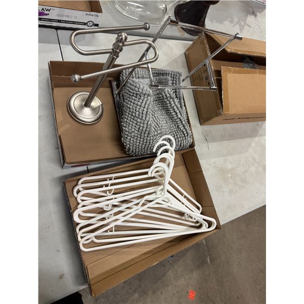 Bathroom stands Matt And hangers