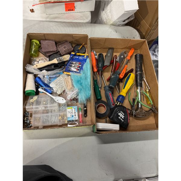 Assorted tools and hardware