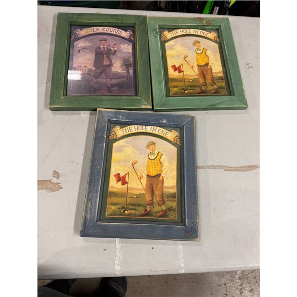Golf wall hangings