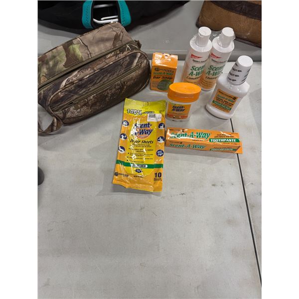 Sent away hunting items and shaving kit