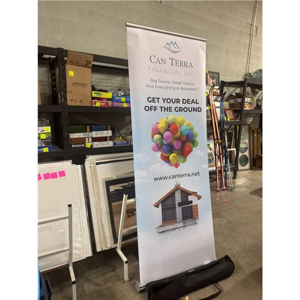 Travel display advertising sign