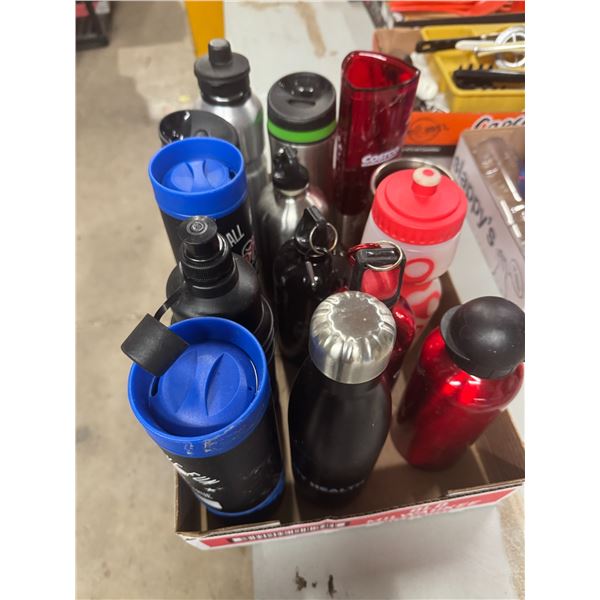 Water bottles and to go mugs