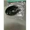 Image 1 : Jade pendant with 18 K clasp stone unknown
