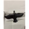 Image 2 : Pearlite stone craft carved eagle figuring 12 inches across