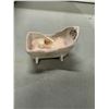 Image 1 : Miniature baby in  cradle signed