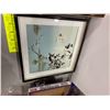 Image 2 : Asian shadowbox feather/silk watercolor