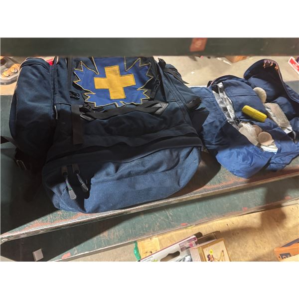 First aid backpack