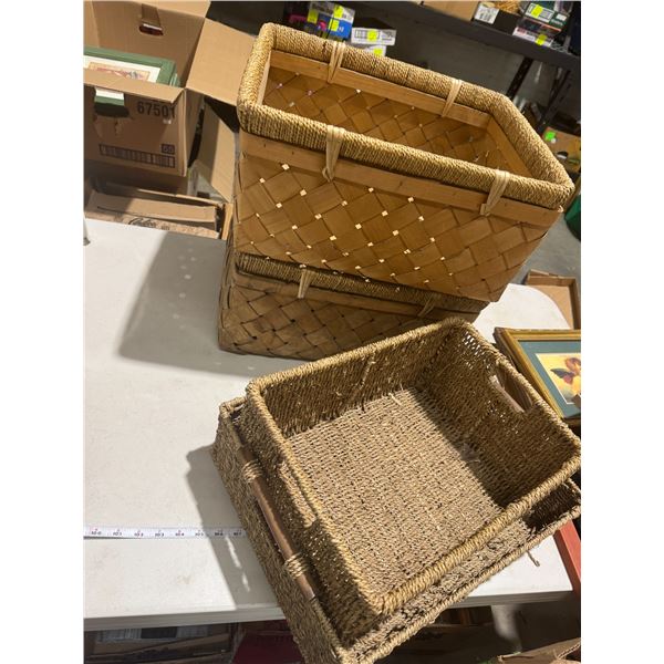 Assorted baskets