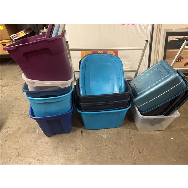 Bins with lids