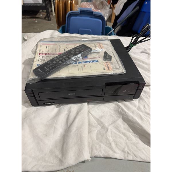 Magnavox VHS player with remote
