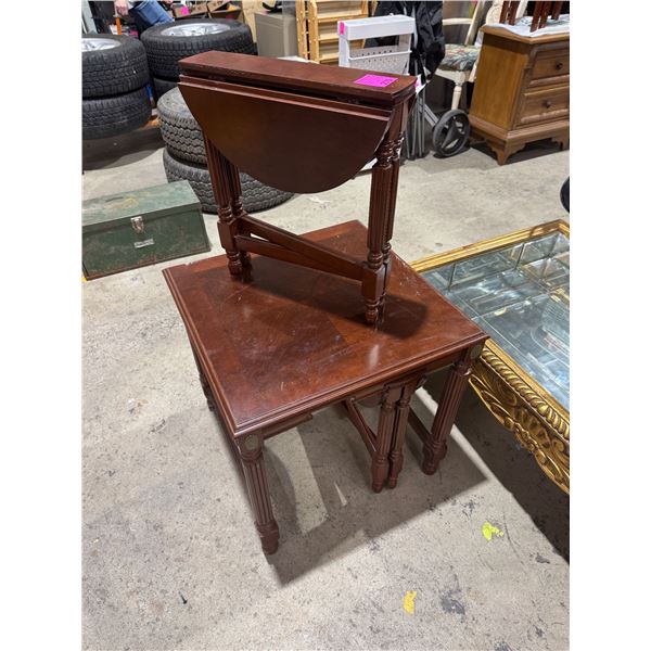 Folding side table