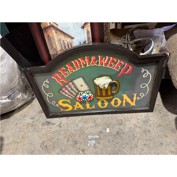 Saloon sign