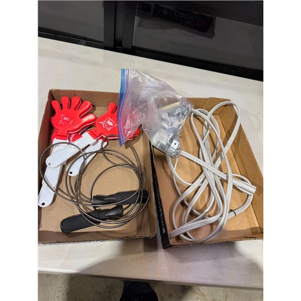 Clappers, skipping rope extension, cord, and hardware