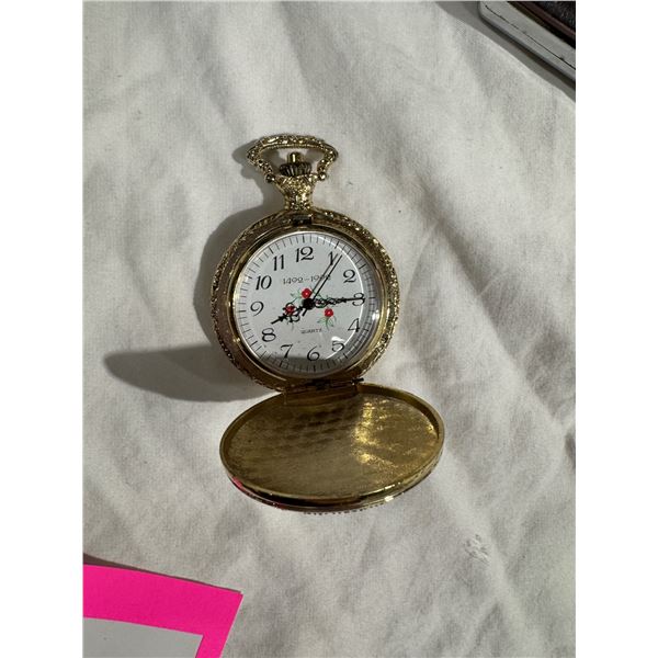 Ship motive pocket watch