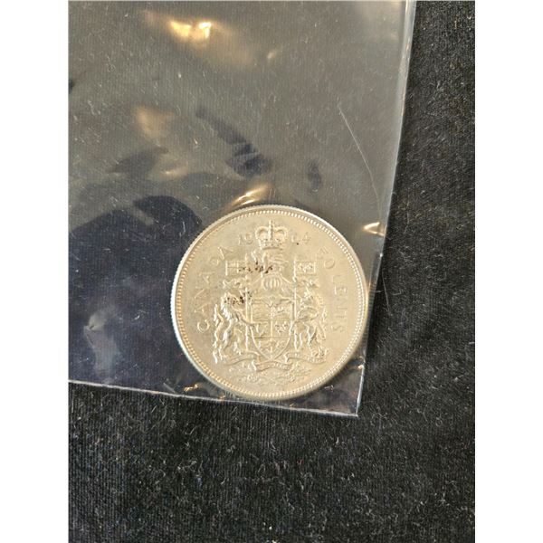 1964 silver 50 cent coin