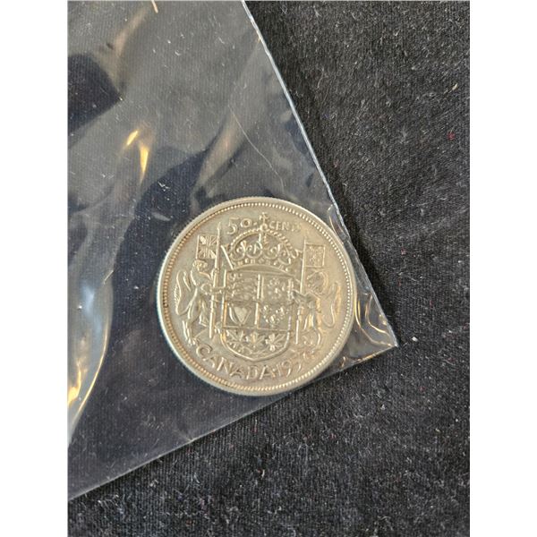1957 Silver 50 cent coin