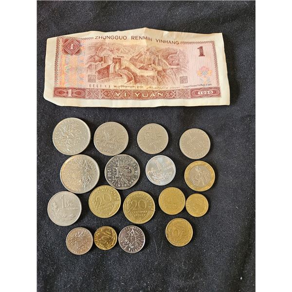 Assorted money