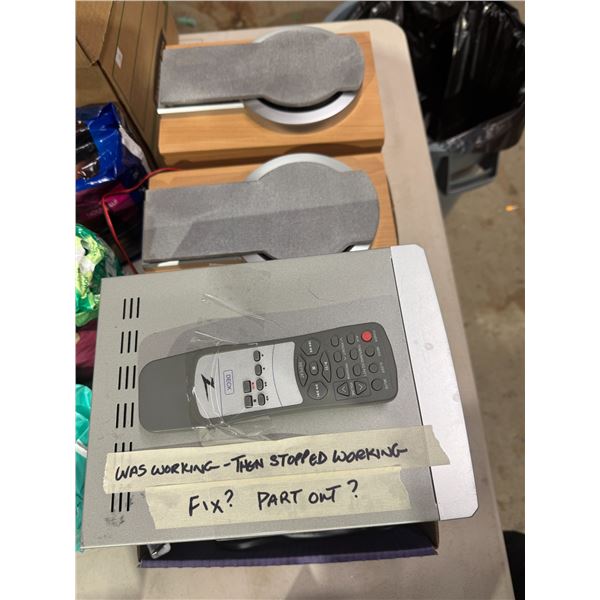 Zenith stereo system for repair or parts