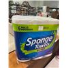 Image 1 : Sponge towel towels, ultra six rolls