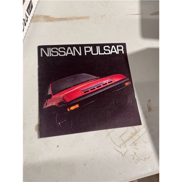 Nissan pulsar advertising booklet