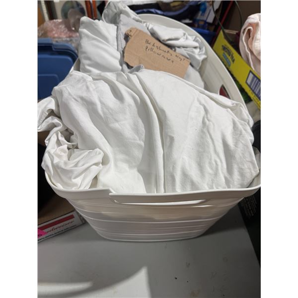 Bedsheets and pillowcases